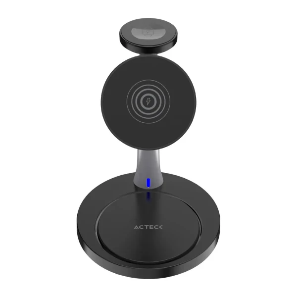 CARGADOR ACTECKCI740 INALAMBRICO IPHONE I-WATCH AIRPODS NEGRO AC-937139