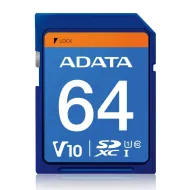 SDXC ADATA 64GB UHS-I CL10 C/ADAPTADOR (ASDX64GUICL10-R)