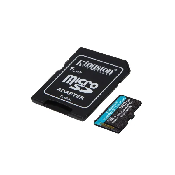 MEMORIA MICRO SDXC KINGSTON 512GB CANVAS GO PLUS GEN4 V30 (SDCG4/512GB)