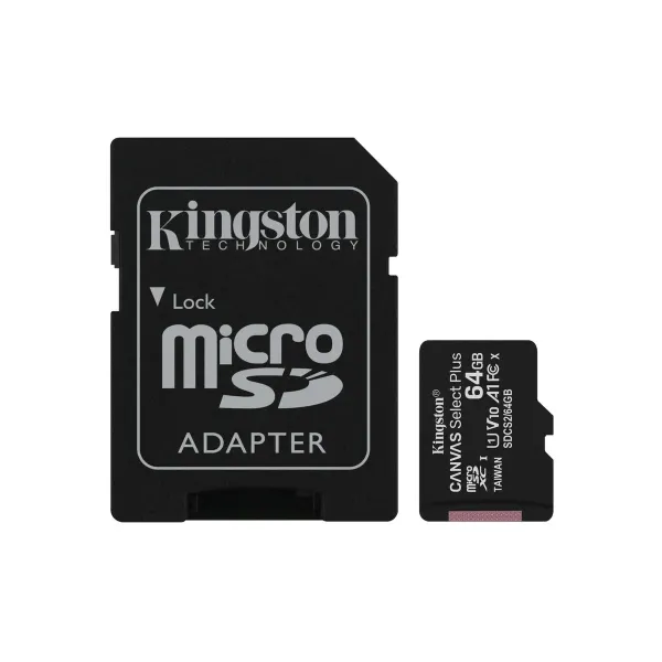 MEMORIA MICRO SDCS3 KINGSTON 64GB CANVAS SEL PLUS G3 100MB SDCS3/64GB