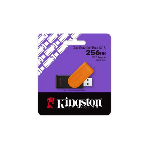 MEMORIA FLASH KINGSTON DTXS 256GB GEN 1 3.2 NEGRO-NARANJA (DTXS/256GB