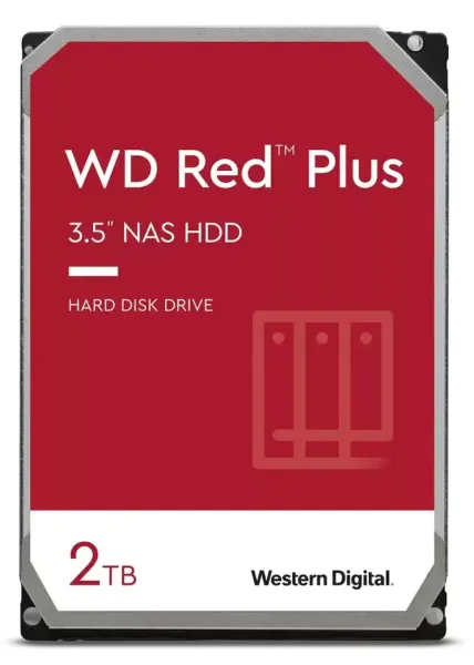 DISCO DURO INTERNO WD RED PLUS 2TB 5400RPM SATA3 64MB WD20EFPX