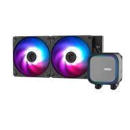 VENTILADOR P/CPU MSI (MAG CORELIQUID A13 240) ARGB,ENFRIAMIENTO LIQUIDO, 2 FAN, 2400MM, NEGRO