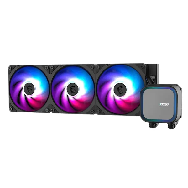 VENTILADOR P/CPU MSI (MAG CORELIQUID A13 360) ARGB,ENFRIAMIENTO LIQUIDO, 3 FAN, 360MM, NEGRO