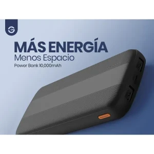 GETTTECH POWER BANK CARGA RAPIDA 10000 MAH USB-C/USB-A