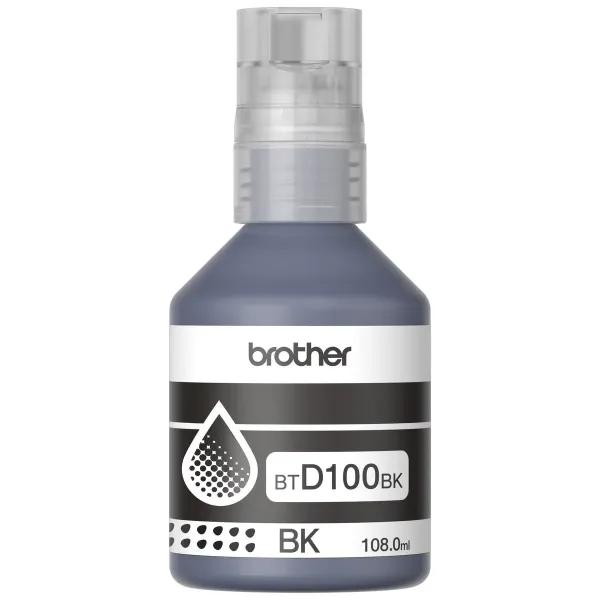 BOTELLA DE TIN BROTHER NEGRO ULTRA ALTO RENDI INKBENEFIT 7500 BTD100BK