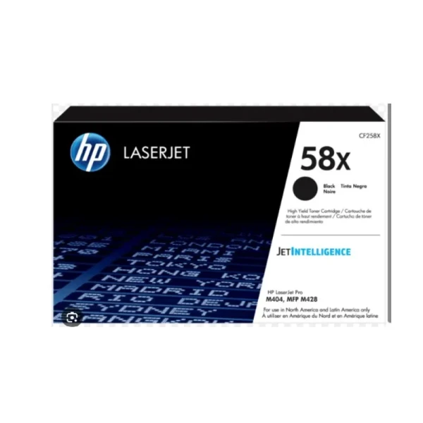 TONER HP 58X NEGRO ALTO RENDIMIENTO LASERJET PRO M404 M428 CF258X