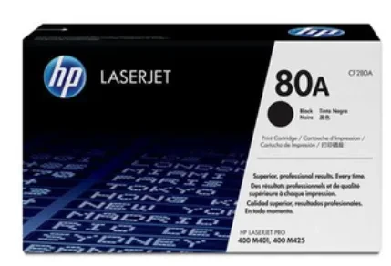 TONER HP 80A NEGRO PARA M425DN MFPARA M401DN M401DNE M401DW M401N CF280A