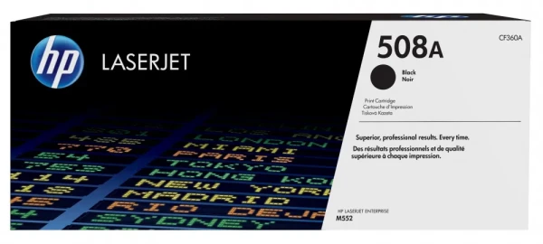 TONER HP 508A NEGRO LASERJET PARA M552 CF360A