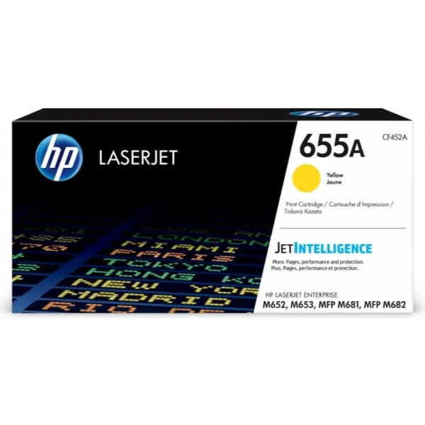 TONER HP 655A AMARILLO ORIGINAL, 12.500 PAGINAS (CF452A)