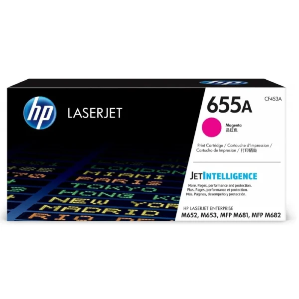 TONER HP 655A MAGENTA ORIGINAL, 12.500 PAGINAS (CF453A)