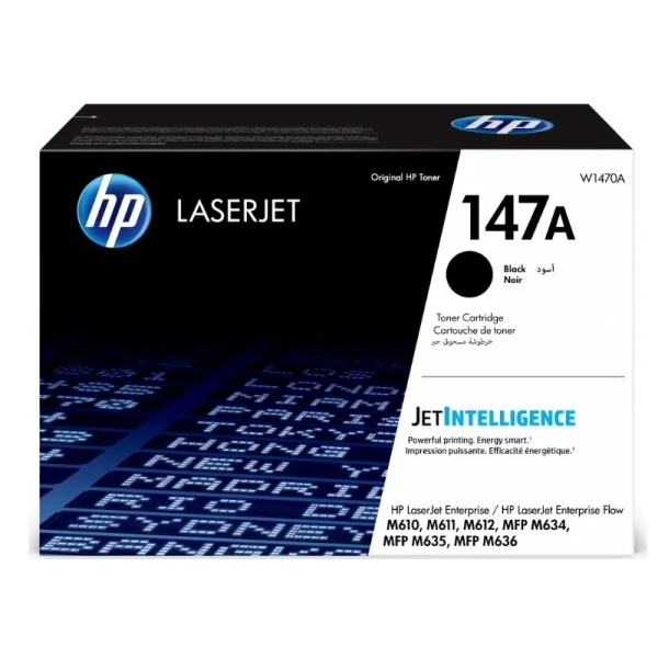 TONER HP 147A NEGRO PARA M610, M611, M612, MFP M634 W1470A
