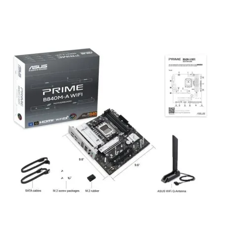 TARJETA MADRE ASUS AM5 DDR5/HDMI/DP/AMD 7/8 Y 9000 (PRIME B840M-A WIFI)
