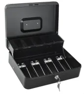 CAJON DE DINERO QIAN CON BANDEJA REMOVIBLE DE DOS NIVELES QOC-143LK