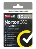 NORTON 360 ADVANCED 10 DISPOSITIVOS 1 AÑO ( 21443260 )