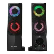 BOCINAS ACTECK AS450 BRICK ALAMBRI USB A 6W CONEX 3.5  2.0 NEGRO AC-935258