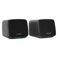 BOCINAS ACTECK AS430 CUBE  ALAMBR USB A 6WCONEX 3.5 2.0 NEGRO AC-935265