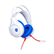 DIADEMA GAMER TECHZONE NS HSG03 ALAMBRICO 2.1 METROS 3.5MM USB BLANCO/AZUL