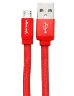CABLE VORAGO USB 2.0 A MICRO USB 1 METROS ROJO CAB-113-RD