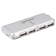 CONCENTRADOR HUB MANHATTAN USB V2.0  4 PTOS MINI SIN FUENTE 160599