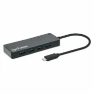 HUB MANHATTAN USB-C CON 7 PUERTOS USB-A 3.2 168410