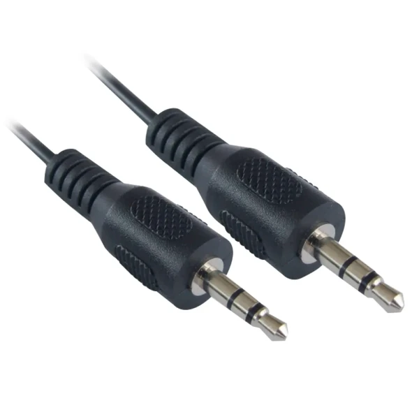 CABLE DE AUDIO MANHATTAN ESTEREO 3.5MM M-M 1.8M NEGRO 334594