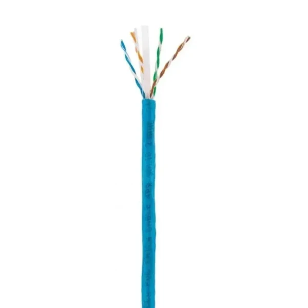 BOBINA CABLE UTP CAT 6 CCA, INTELLINET COLOR AZUL 23 AWG 305MTS 704670