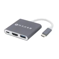 HUB NACEB USB C 3 EN 1 HDMI/USB 3.0/USB C