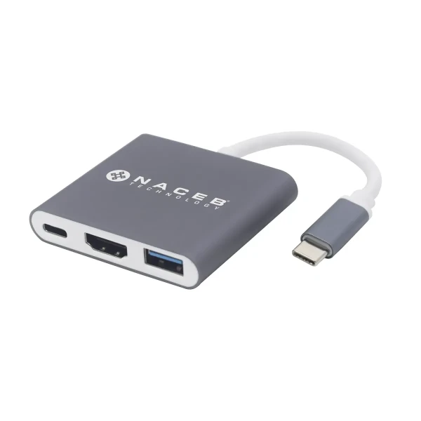 HUB NACEB USB C 3 EN 1 HDMI/USB 3.0/USB C