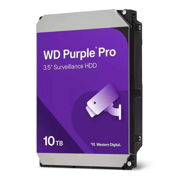 DISCO DURO INTERNO WD 10TB PURPLE PRO 3.5 CCTV SATA 7200RPM (WD102PURP)