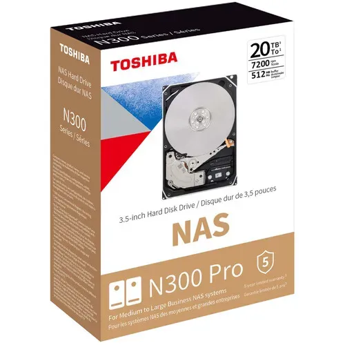 DISCO DURO INTERNO TOSHIBA N300 PRO 20TB 3.5