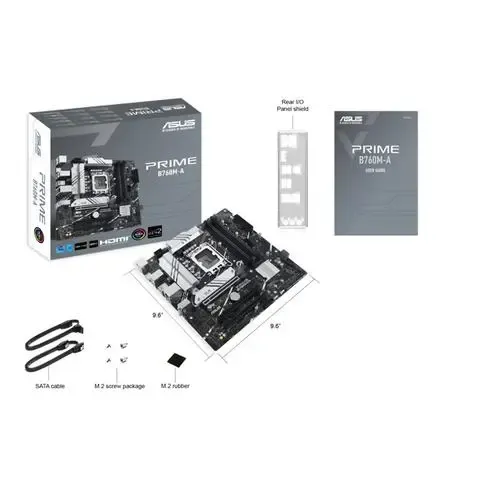TARJETA MADRE ASUS PRIME B760M-A-CSM 1700/DDR5/MATX/HDMI/DP