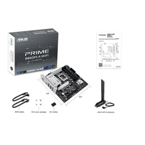 TARJETA MADRE ASUS LGA 1851/DDR5/HDMI/DP/WIFI 6E (PRIME B860M-A WIFI)