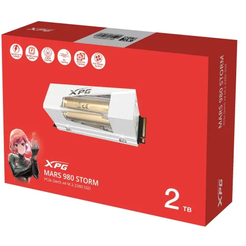 UNIDAD SSD M.2 XPG MARS 980 STORM PCIE GEN 5X4 2TB (SMAR-980S-2TCI)