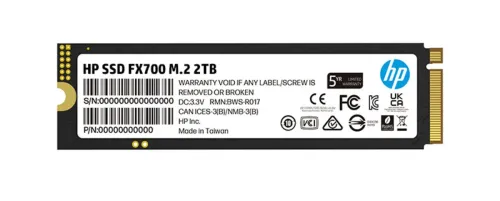UNIDAD SSD M.2 HP FX700 2TB PCIE 7200/6200 8U2N5AA