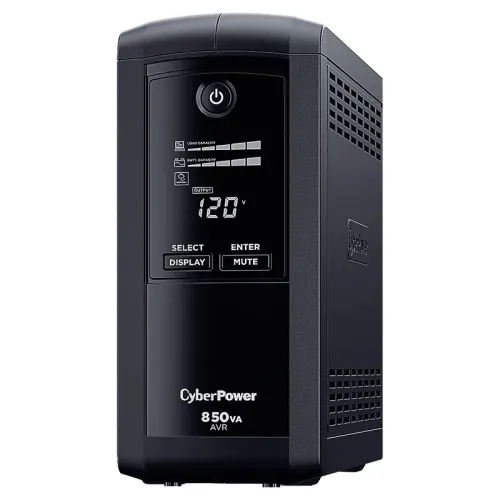 UPS/NO BREAK CYBERPOWER CP850AVRLCDa 850VA/510W LCD/AVR/9 CONT