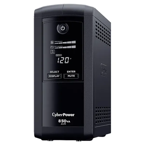 UPS/NO BREAK CYBERPOWER CP850AVRLCDa 850VA/510W LCD/AVR/9 CONT