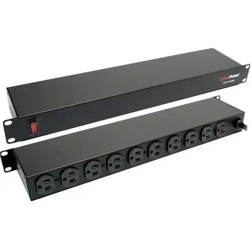 PDU BASICO CYBERPOWER CPS1215RM, 1U, 120V, NEMA 5-15P, 10 CONT 5-15R