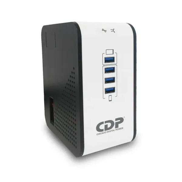 CDP R2CU-AVR1008 1000VA/500W AVR, 8 SALIDAS, 175 JULIOS, 4 PUERTOS USB, 120 VAC
