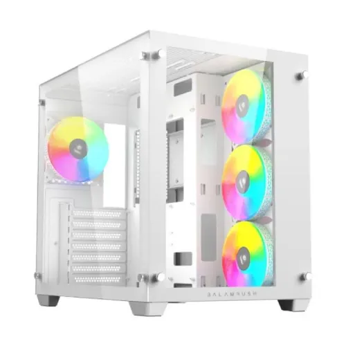 GABINETE BALAM RUSH PROGM930 MEDIA TORRE TANK ATX  CRISTAL BLANCO BR-935951