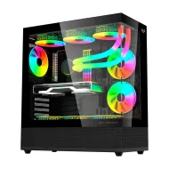 GABINETE BALAM RUSH TANK 9200 M-ATX CRISTAL ARGB NEGRO BR-938723