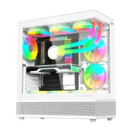 GABINETE BALAM RUSH TANK 9200 M-ATX CRISTAL ARGB  BLANCO BR-938730