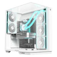 GABINETE GAMER MEDIA TORRE TANK MAJESTIC 7600/MAX MB ATX LEGEND BLANCO