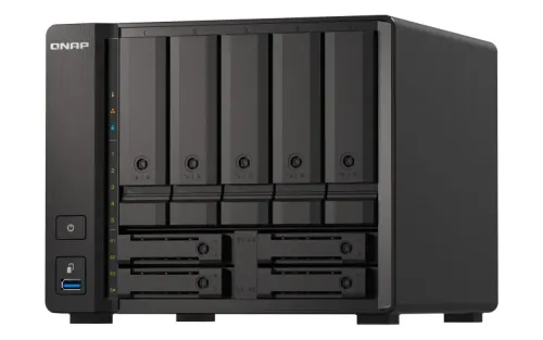 QNAP-NAS 9BAHIAS,SSDNVMEU.2YCONECTIVIDAD10GBE/2,5GBE (TS-h973AX-8G-US)