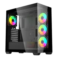 GABINETE GAMER MID TOWER XZEAL ATX PANEL DER. VIDRIO + METAL 2XUSB1.0