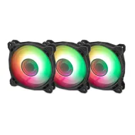 KIT DE 3 VENTILADORES ARGB YEYIAN TYPHOON YTK-120AL-01