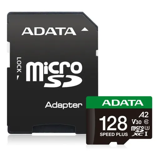 MEMORIA MICROSDXC ADATA 128GB U3 V30S SPEED PLUS (UD128GUI3V30A2SP-RA1)