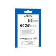 MEMORIA USB ACTECK 64GB 2.0 NOMAD MUF-64000 LEC 25 MB/S ESC 5 MB/S METALICA (AC-946223)