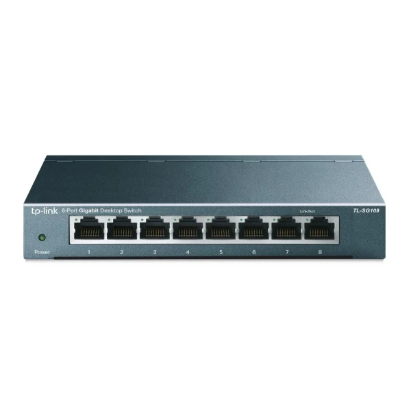 TP-LINK SWITCH ESCRITORIO  /8 PTOS GIGA/PLUG&PLAY/QoS/IGMP/ TL-SG108