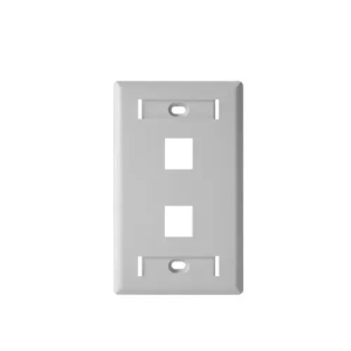 PLACA DE PARED 2 PUERTOS BELDEN AX102655 - BLANCO, DE PLASTICO